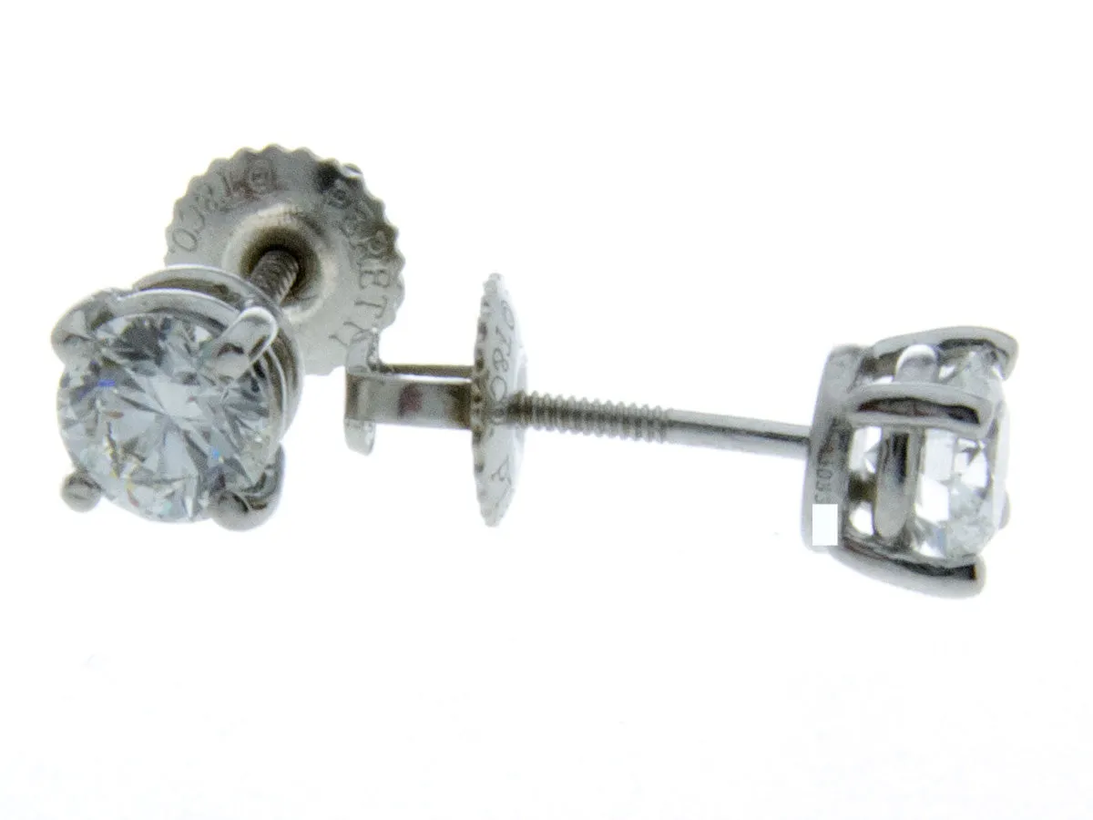 Tiffany & Co. 1.00ct Diamond Stud Earrings