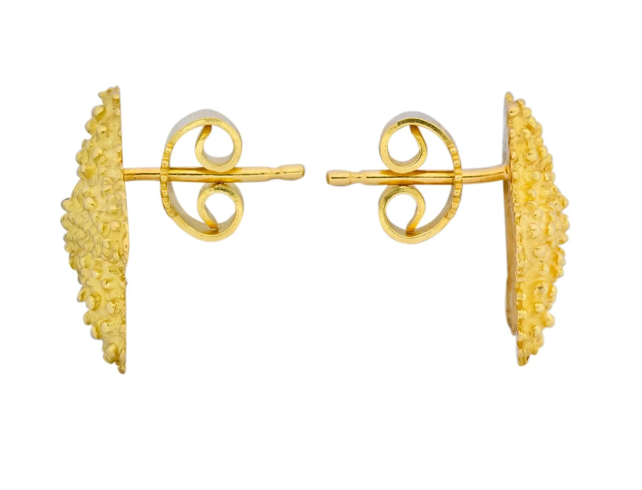 Tiffany & Co. 18 Karat Yellow Gold Starfish Stud Earrings