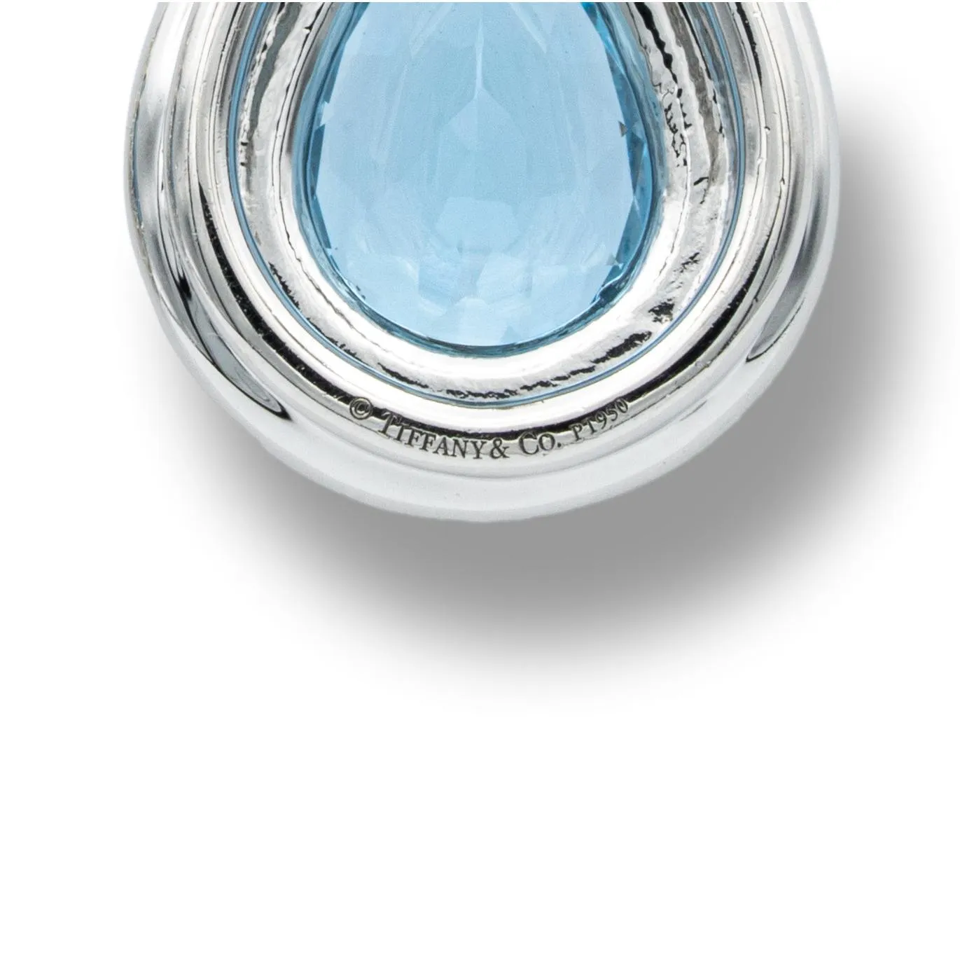 Tiffany & Co. Soleste 3 ct Aquamarine and Diamond Drop Earrings in Platinum