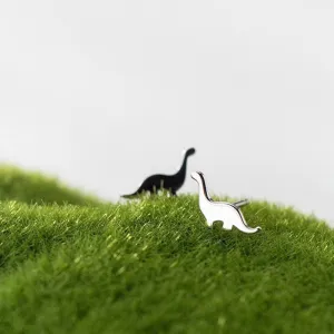 Tiny Brachiosaurus Stud Earrings-SS029