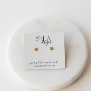 Tiny Dot Stud Earrings