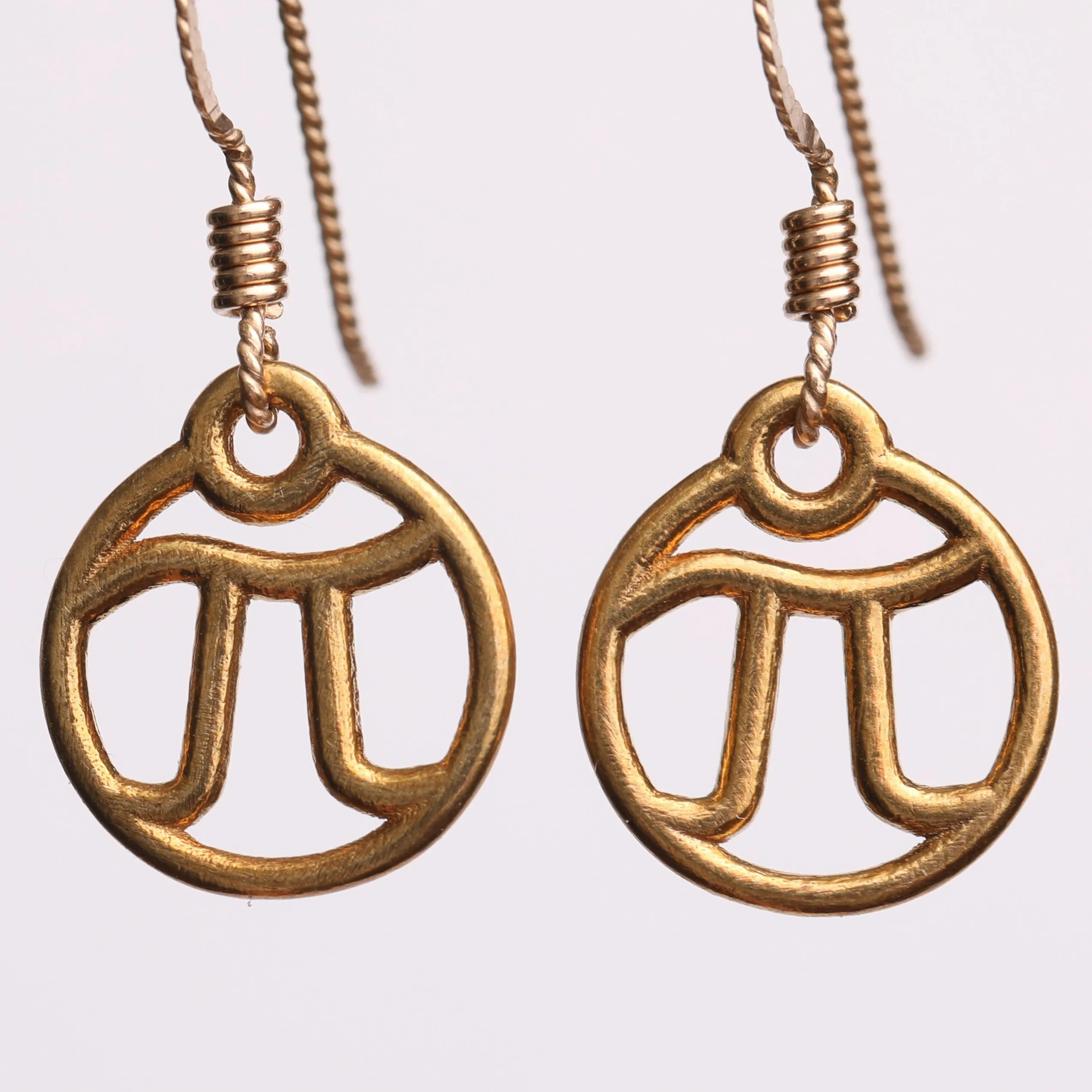 Tiny Pi Earrings (Metal)