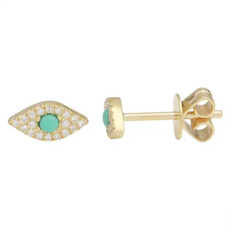 TINY THIRD EYE DIAMOND STUD