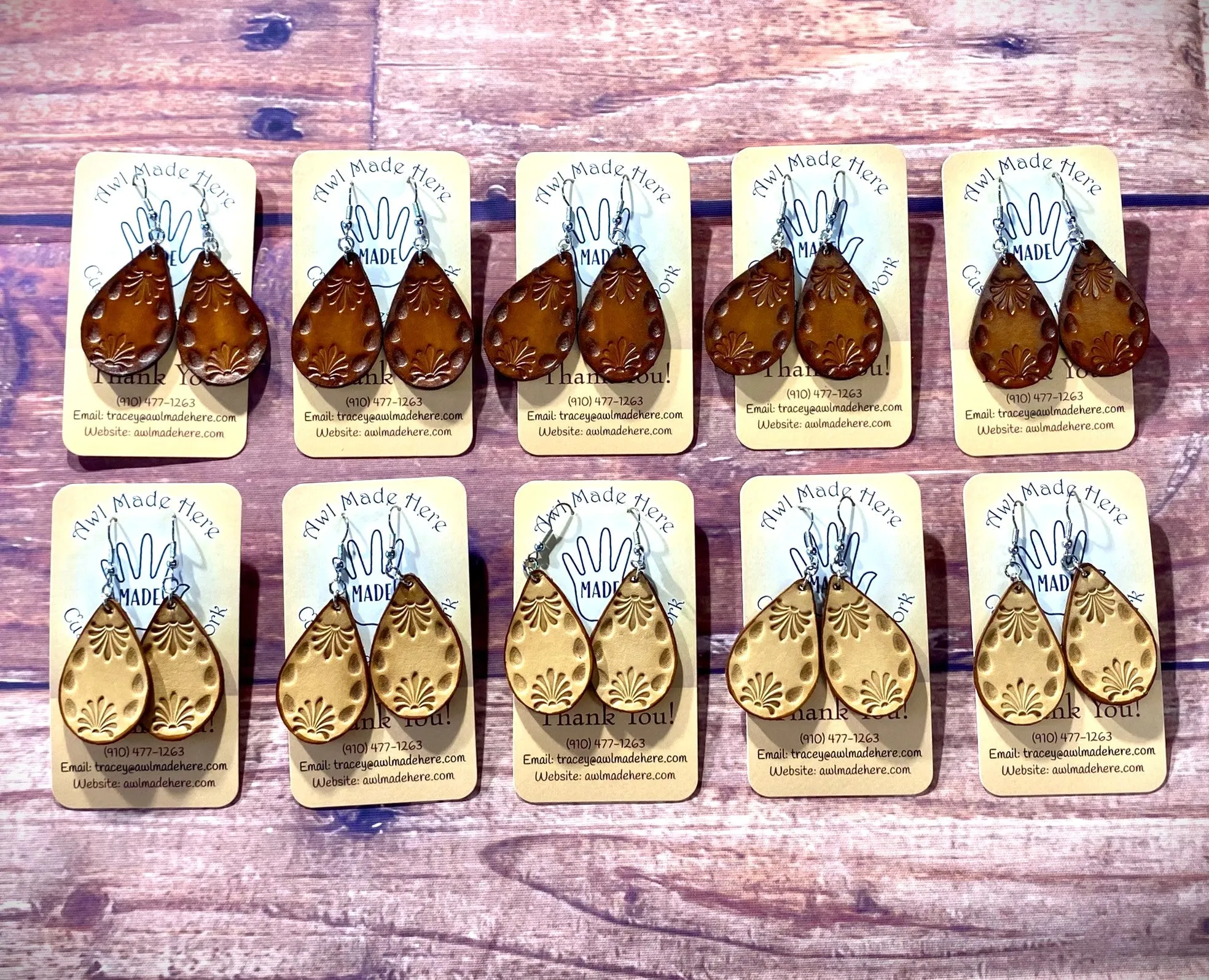 Tooled Earrings