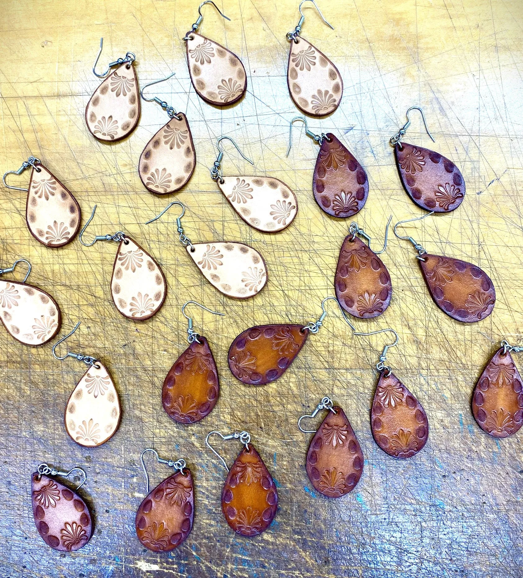 Tooled Earrings