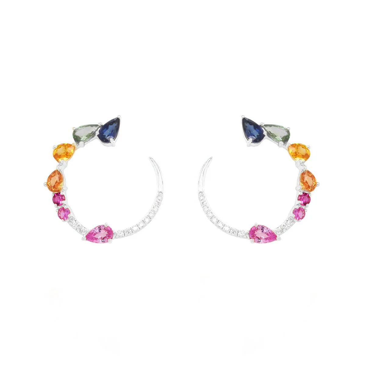 Transformation Multi Sapphire Earrings