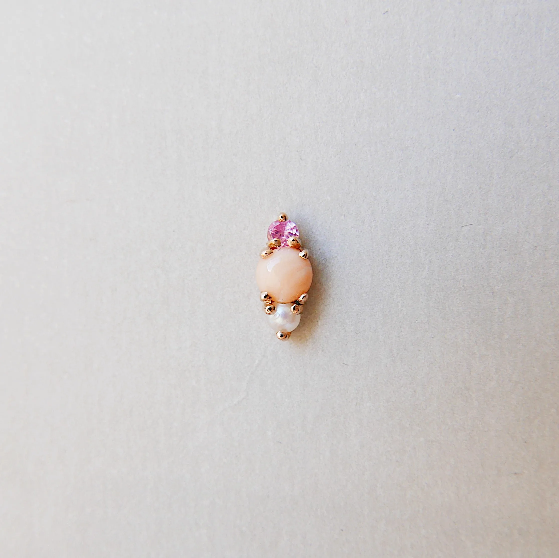 Trio Coral Earring