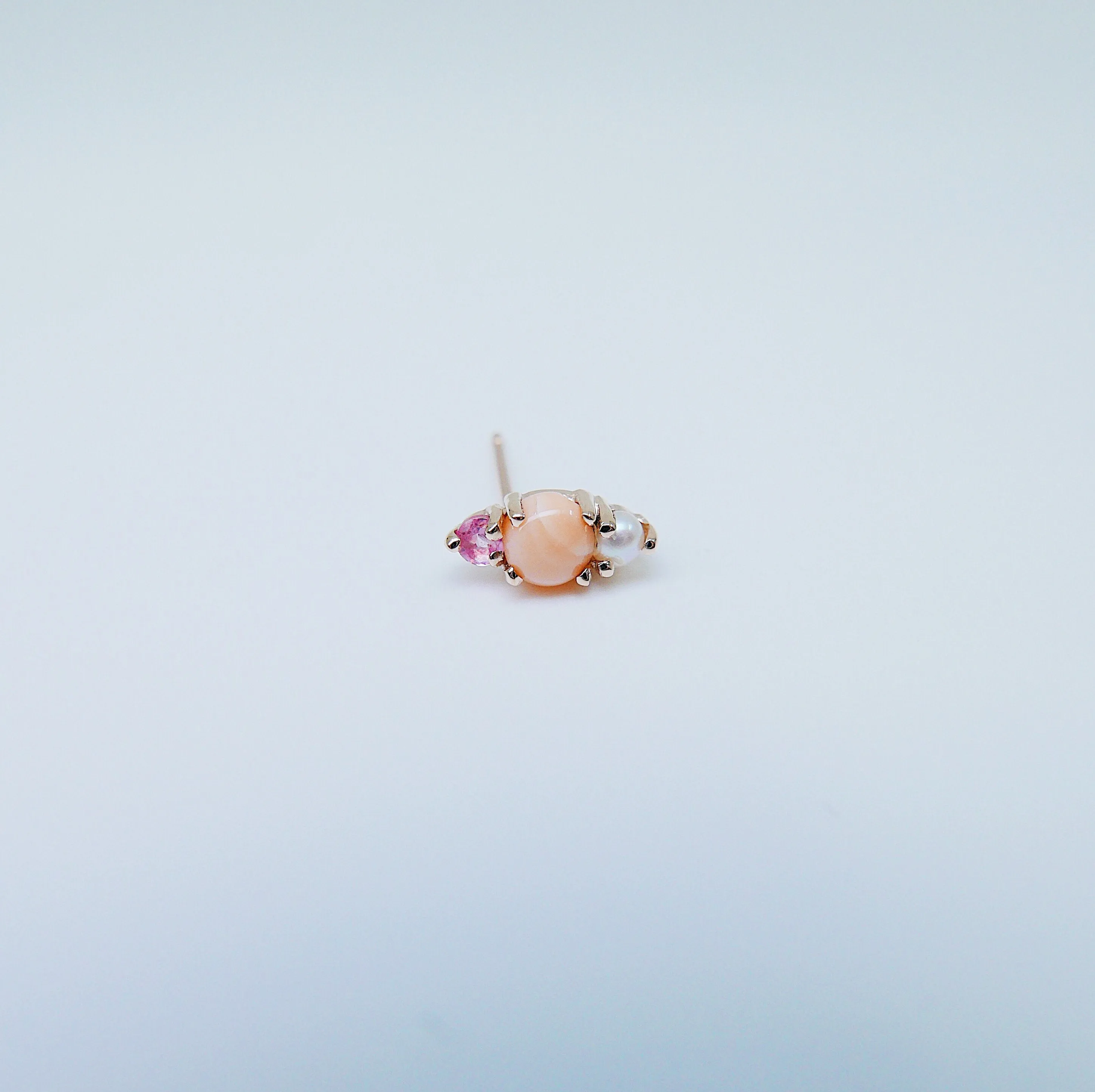 Trio Coral Earring