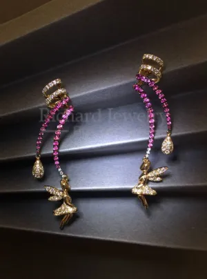 Twisted Drop Angel Earrings