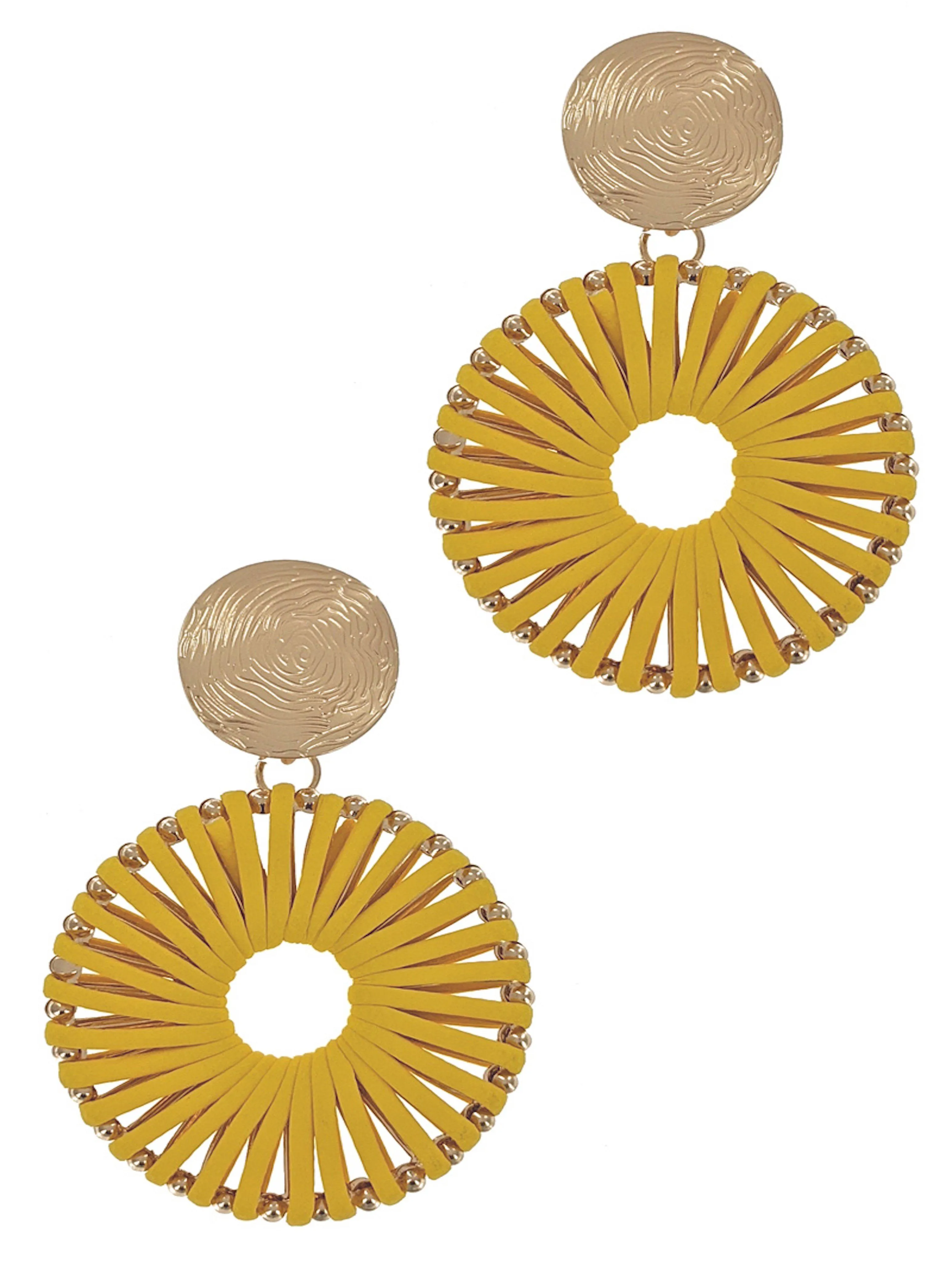 Vegan Leather Fashion Earrings