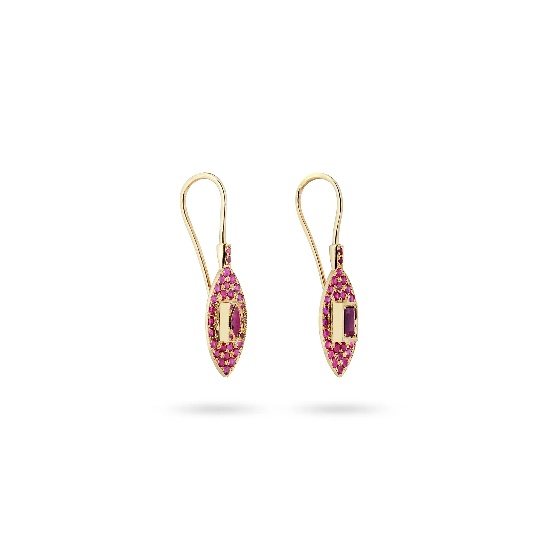 VERONICA RUBY BLADE EARRINGS