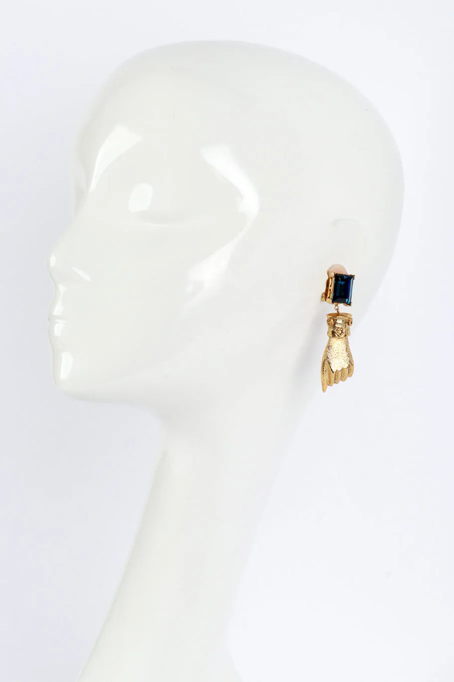 Victoriana Hand & Gem Drop Earrings