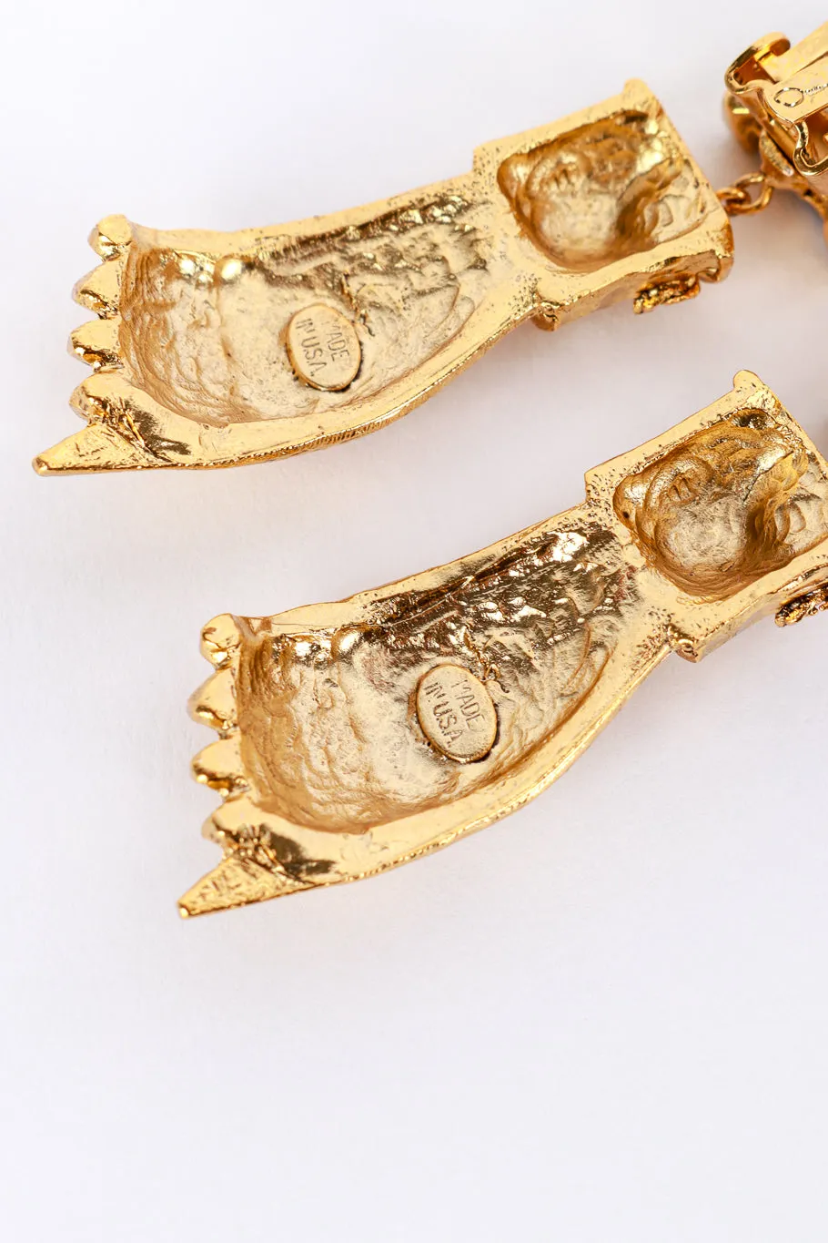Victoriana Hand & Gem Drop Earrings