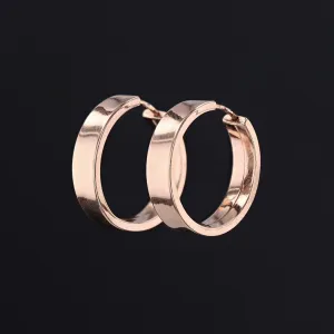 Vintage Medium Hoop Earrings of 9ct Gold