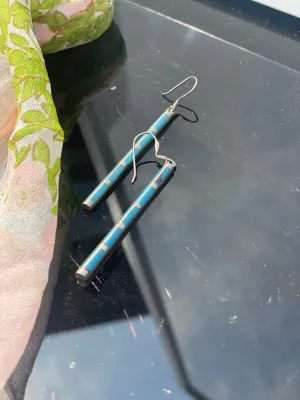 Vintage Sterling Silver and Turquoise Earrings