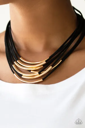 Walk the WALKABOUT Gold Paparazzi Necklace
