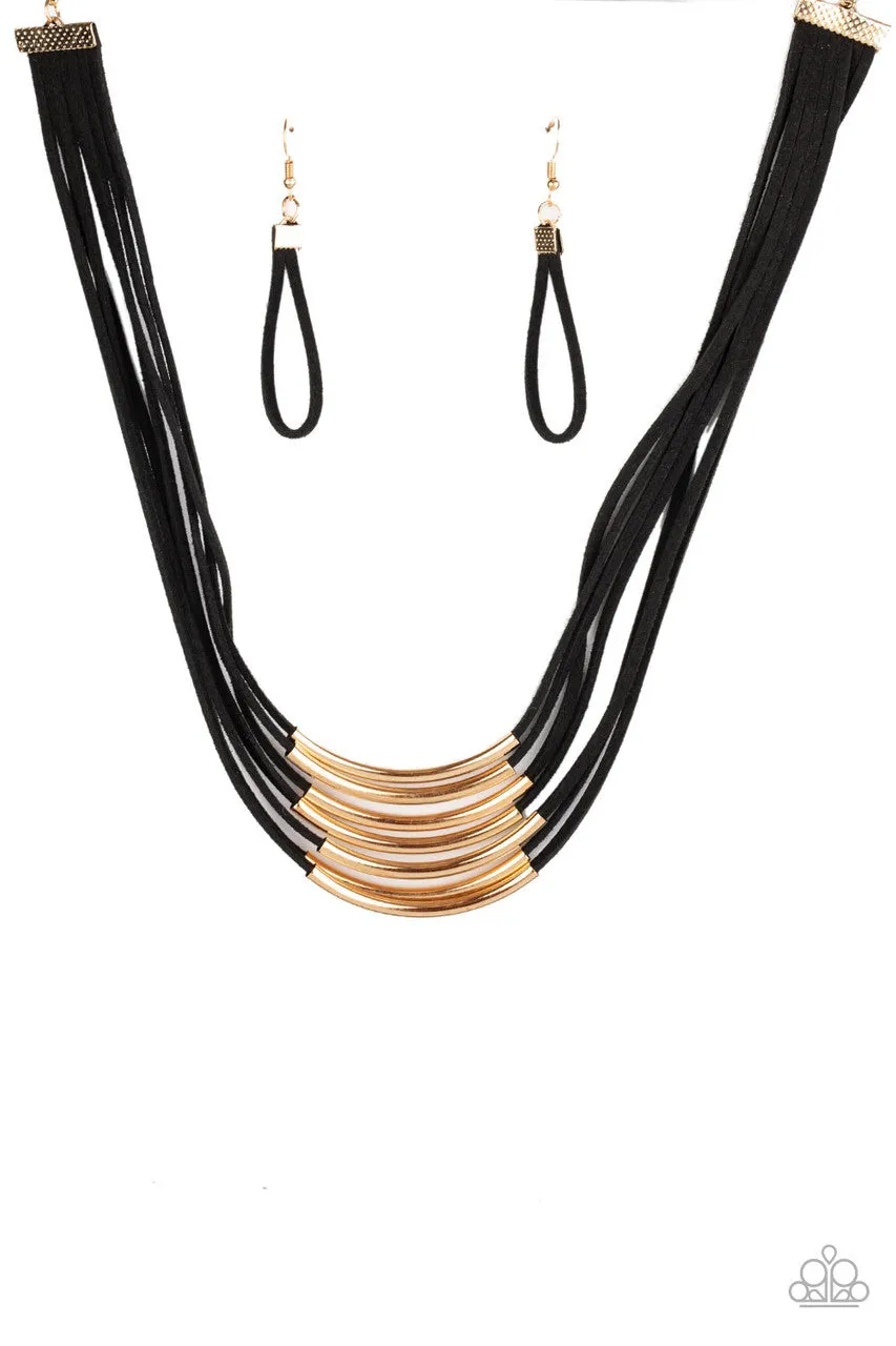 Walk the WALKABOUT Gold Paparazzi Necklace