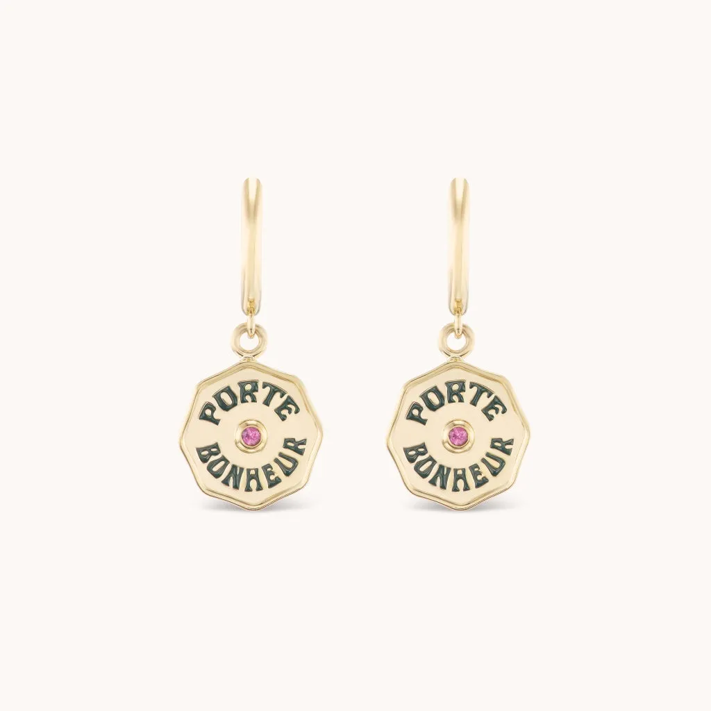 Wee PB Hoops Pink Tourmaline