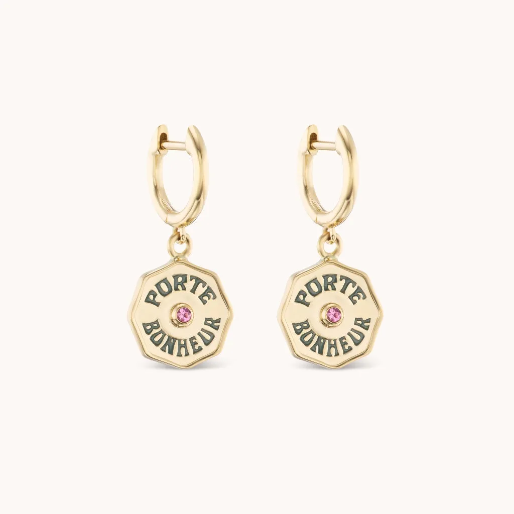Wee PB Hoops Pink Tourmaline