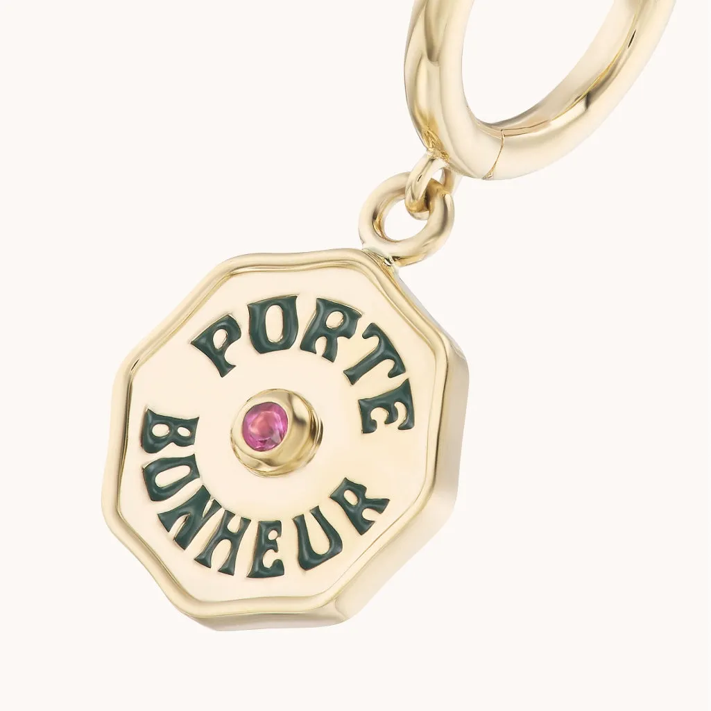 Wee PB Hoops Pink Tourmaline
