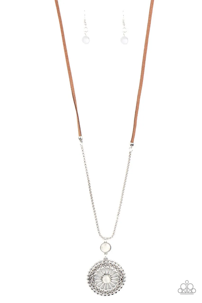 Where No MANDALA Has Gone Before White Paparazzi Necklace