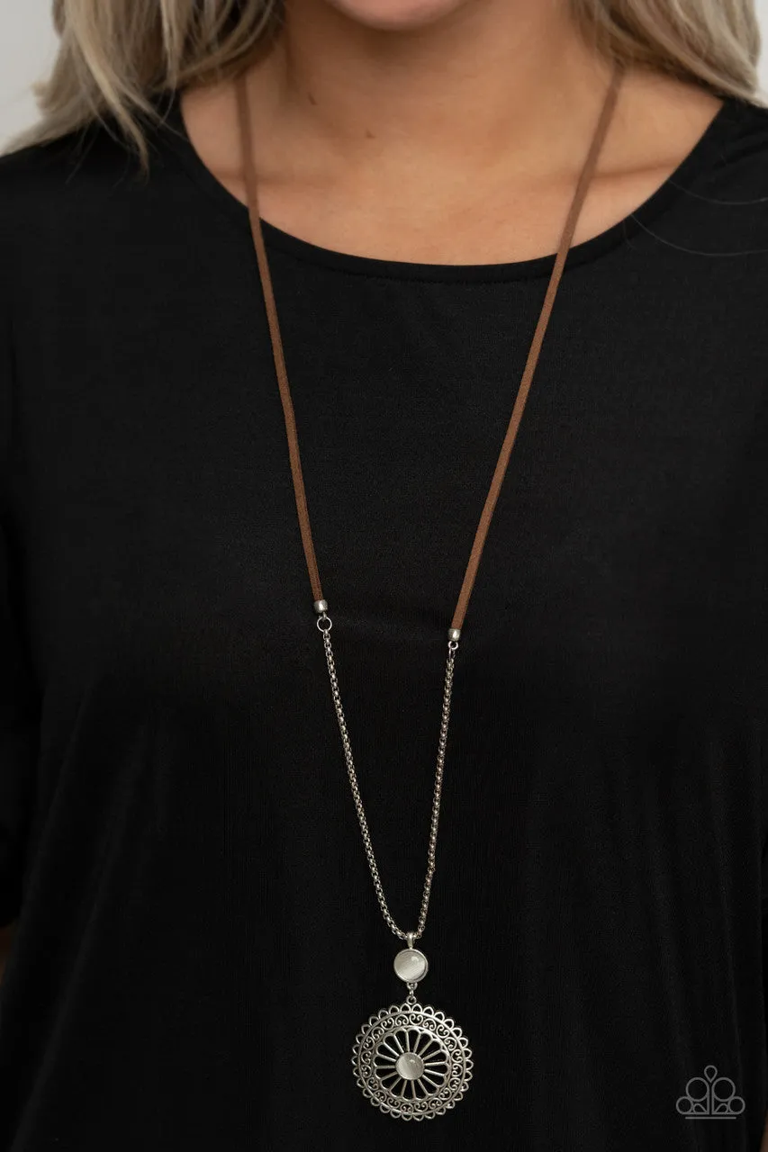Where No MANDALA Has Gone Before White Paparazzi Necklace