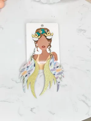 Winged friends earrings set
