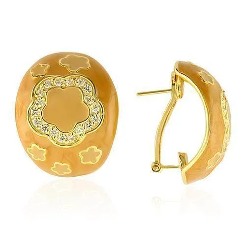 Women's Earrings - Gold 925 Sterling Silver Earrings with