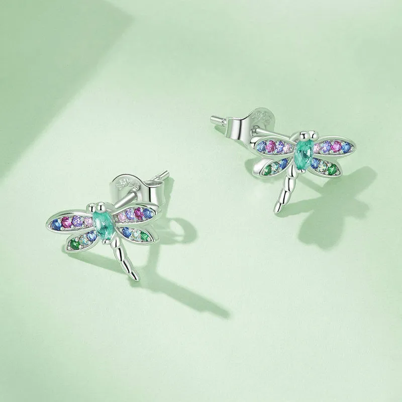 Women's Insect Plated Platinum Earrings
