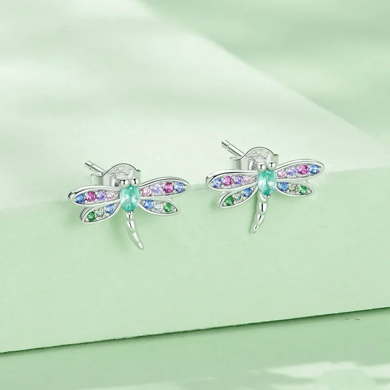 Women's Insect Plated Platinum Earrings