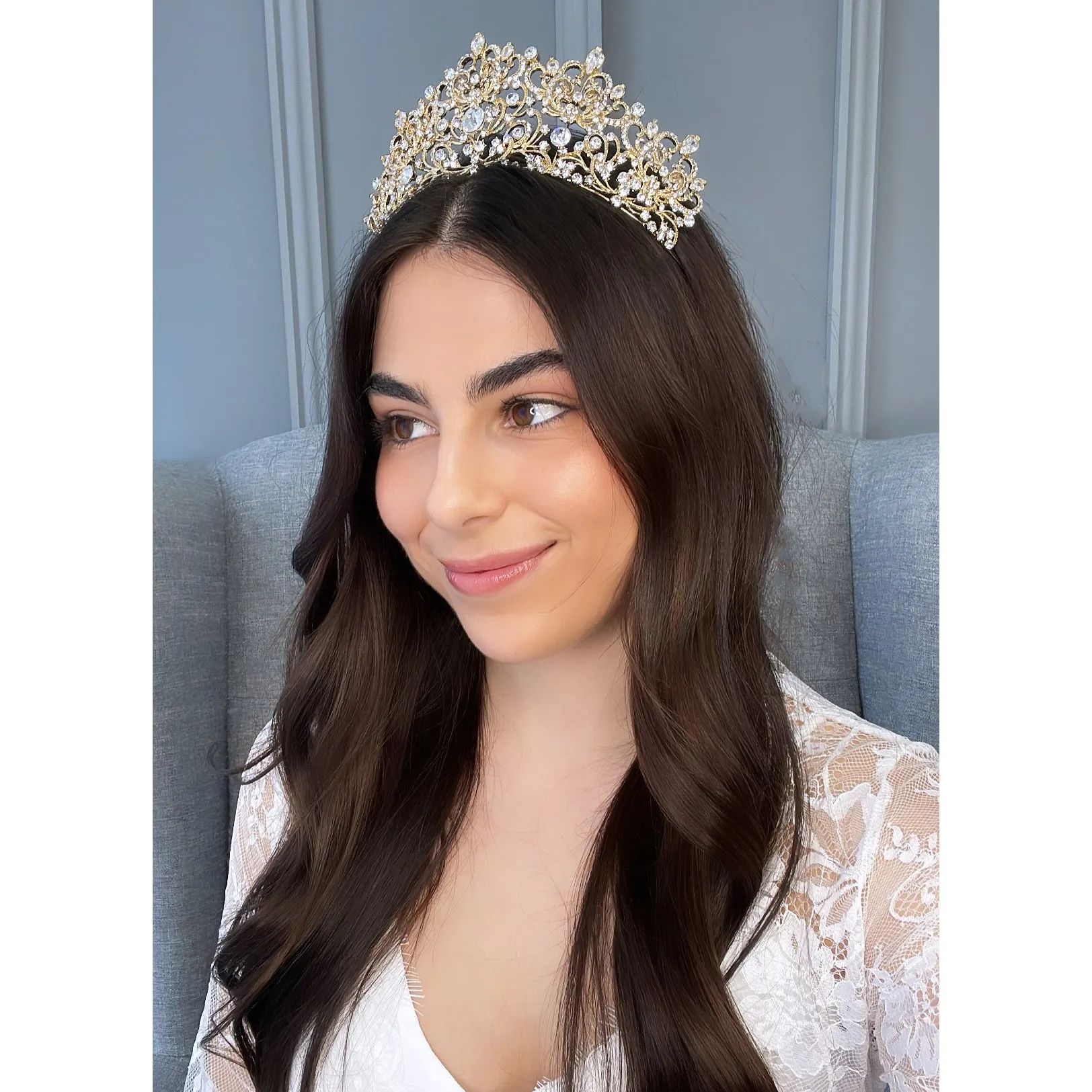 Wren Crystal Bridal Crown