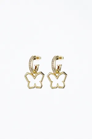 Y2K BUTTERFLY CHARM EARRINGS