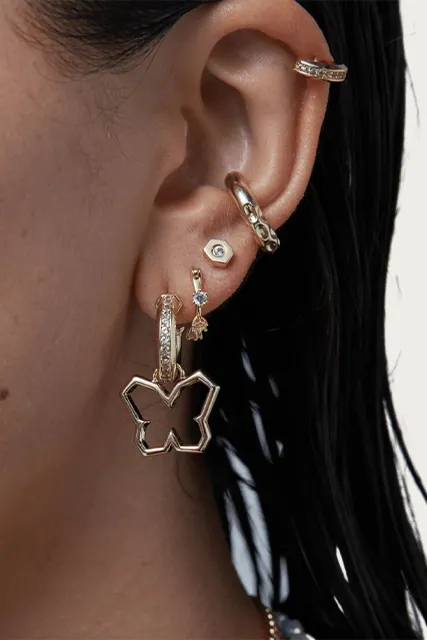 Y2K BUTTERFLY CHARM EARRINGS